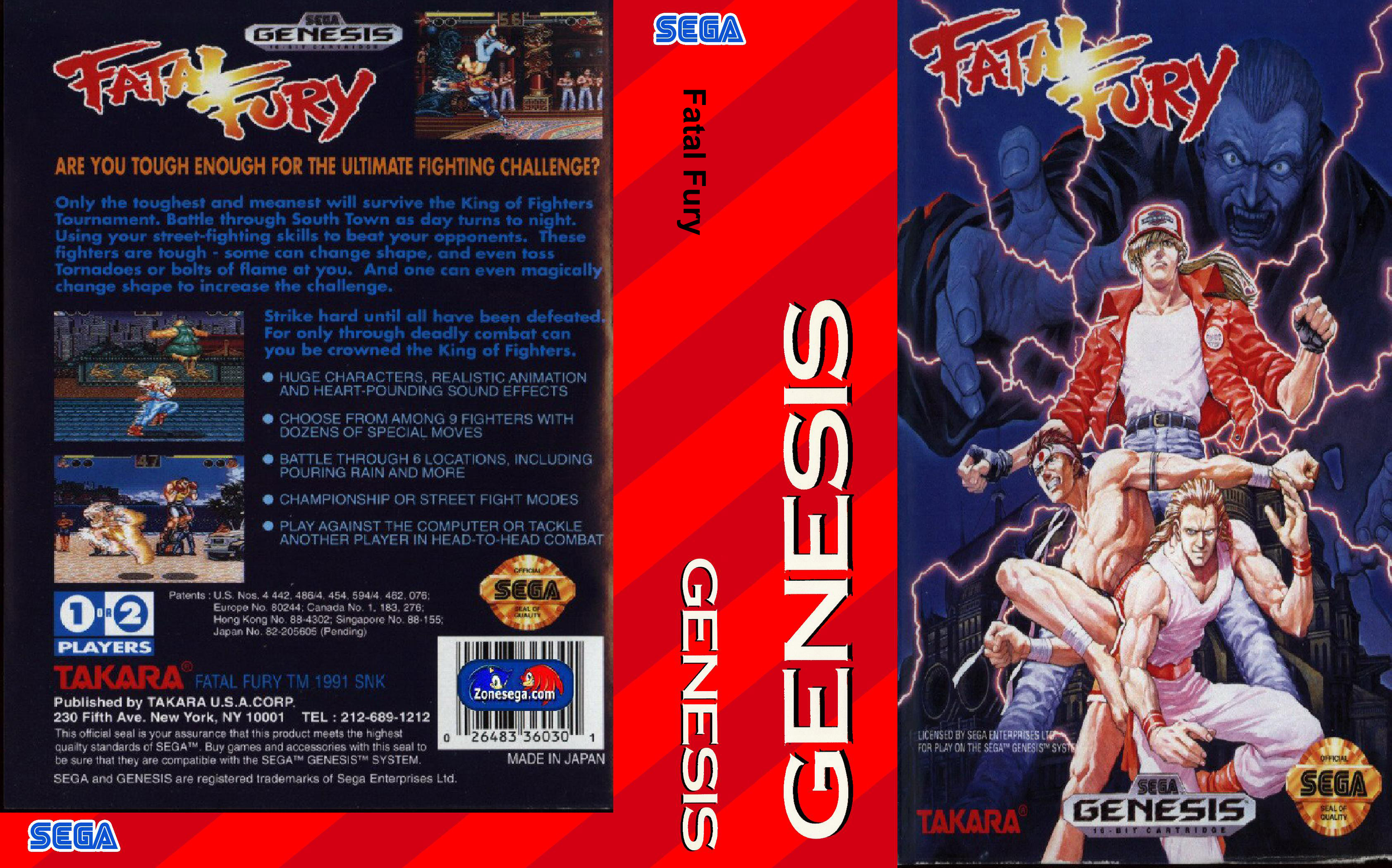 Fatal Fury 1 & 2 (1991) MP3 - Download Fatal Fury 1 & 2